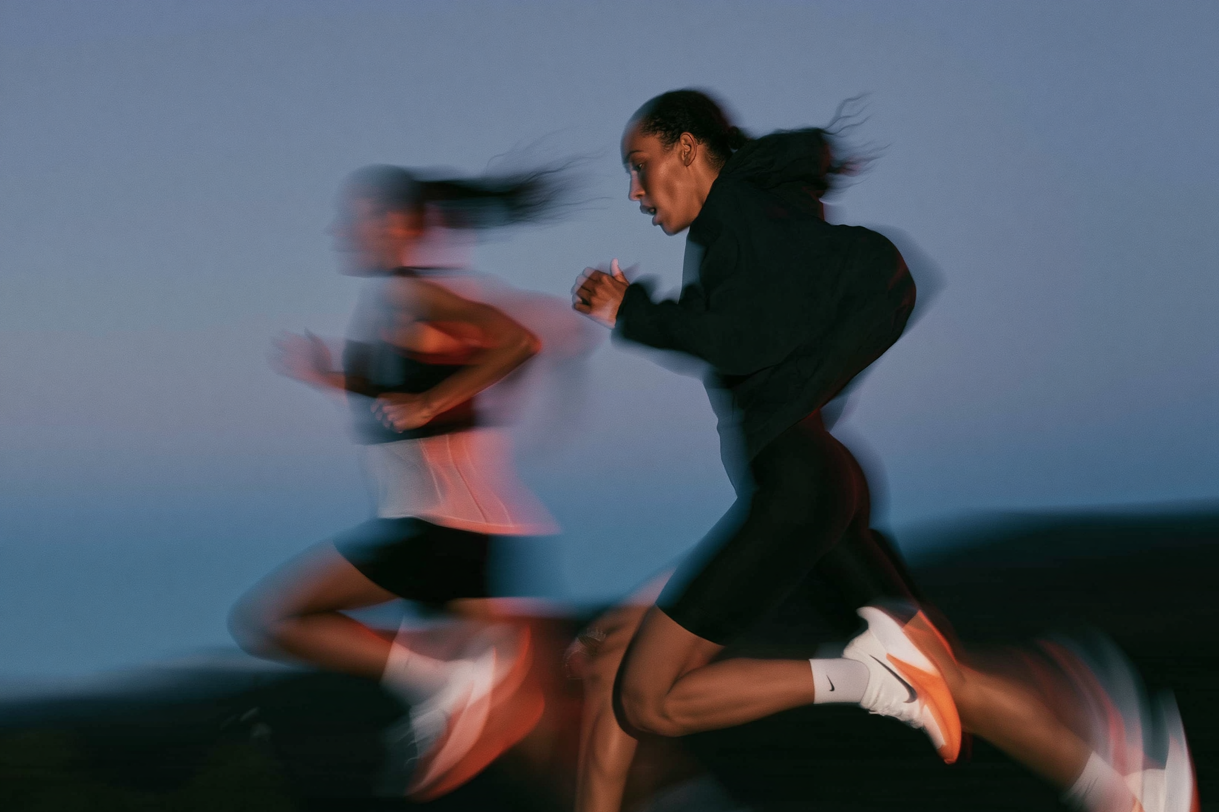 Runner in motion